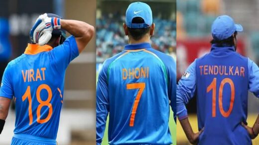 1 to 100 Jersey Number in Cricket India