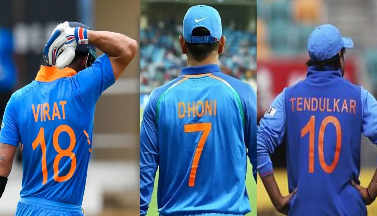 1 to 100 Jersey Number in Cricket India